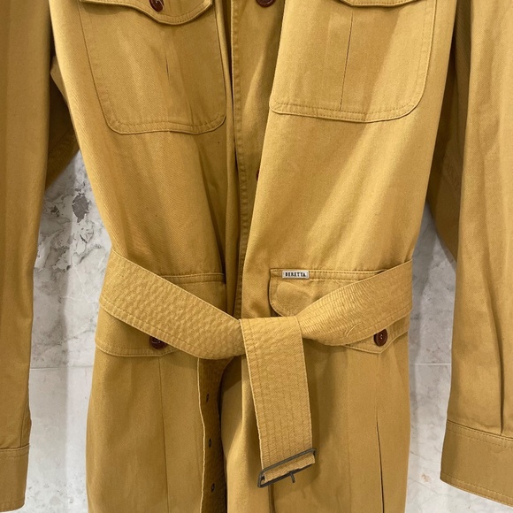 BERETTA {US 44} Safari Jacket Serengeti Cotton Caramel /Khaki Belt - Picture 8 of 9